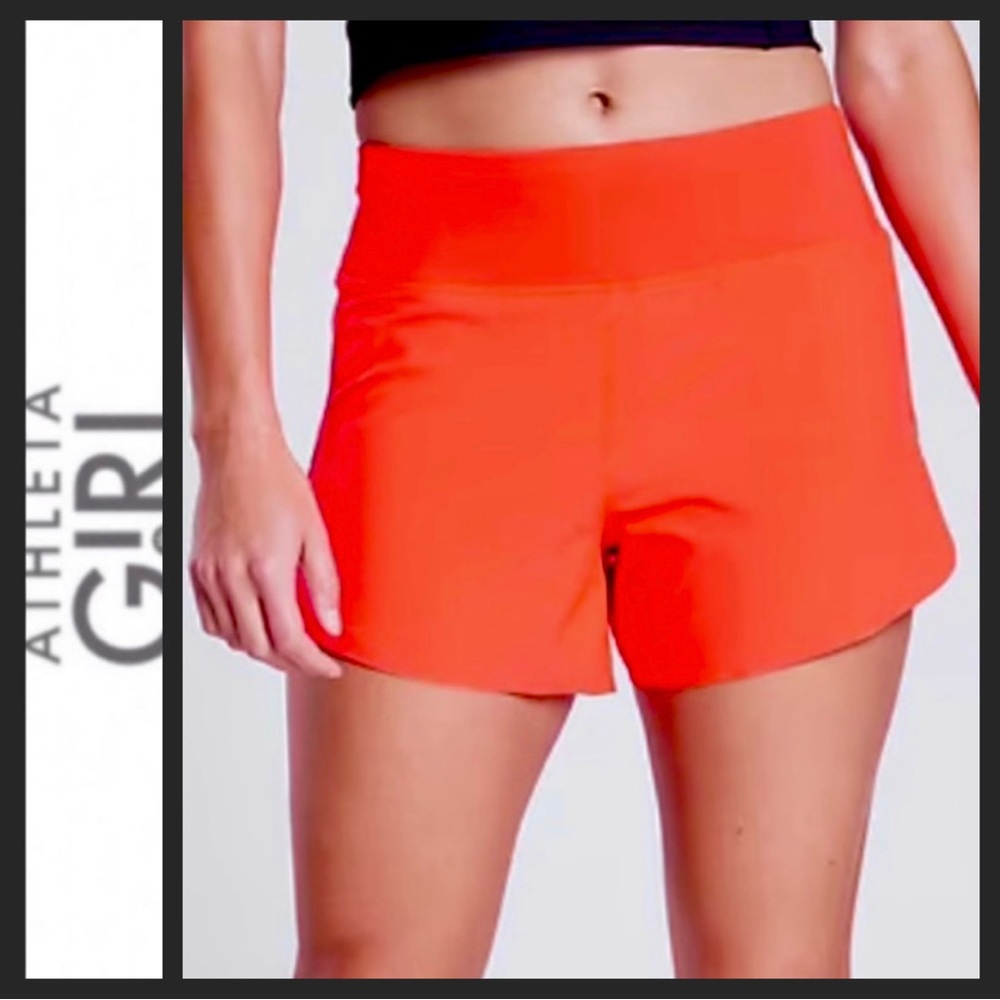 NWOT Athleta Girl x Allyson Felix Orange Run With It Girls' Shorts